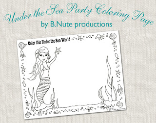    Coloring Sheets on Under The Sea Party Coloring Page By B Nute Productions