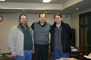 Jonathan Eller, Gilberto, and David Patterson after the 2009 JEMA Plenary Meeting in Ochanomizu, Tokyo, Japan