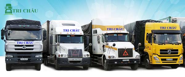 Xe tải của công ty vận tải tri châu