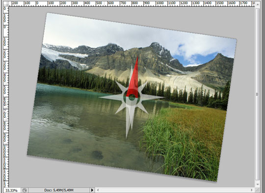 كيفية تدوير قماش Photoshop باستخدام أداة Rotate View Tool