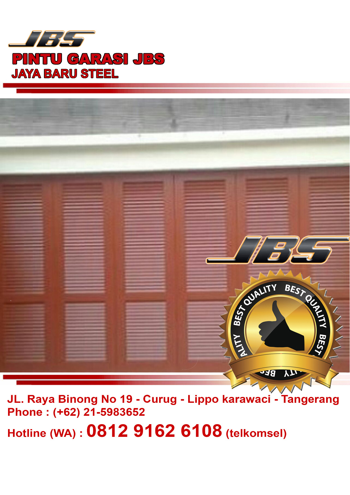 0812 9162 6018 JBS  Harga Pintu  Garasi  Henderson Harga 