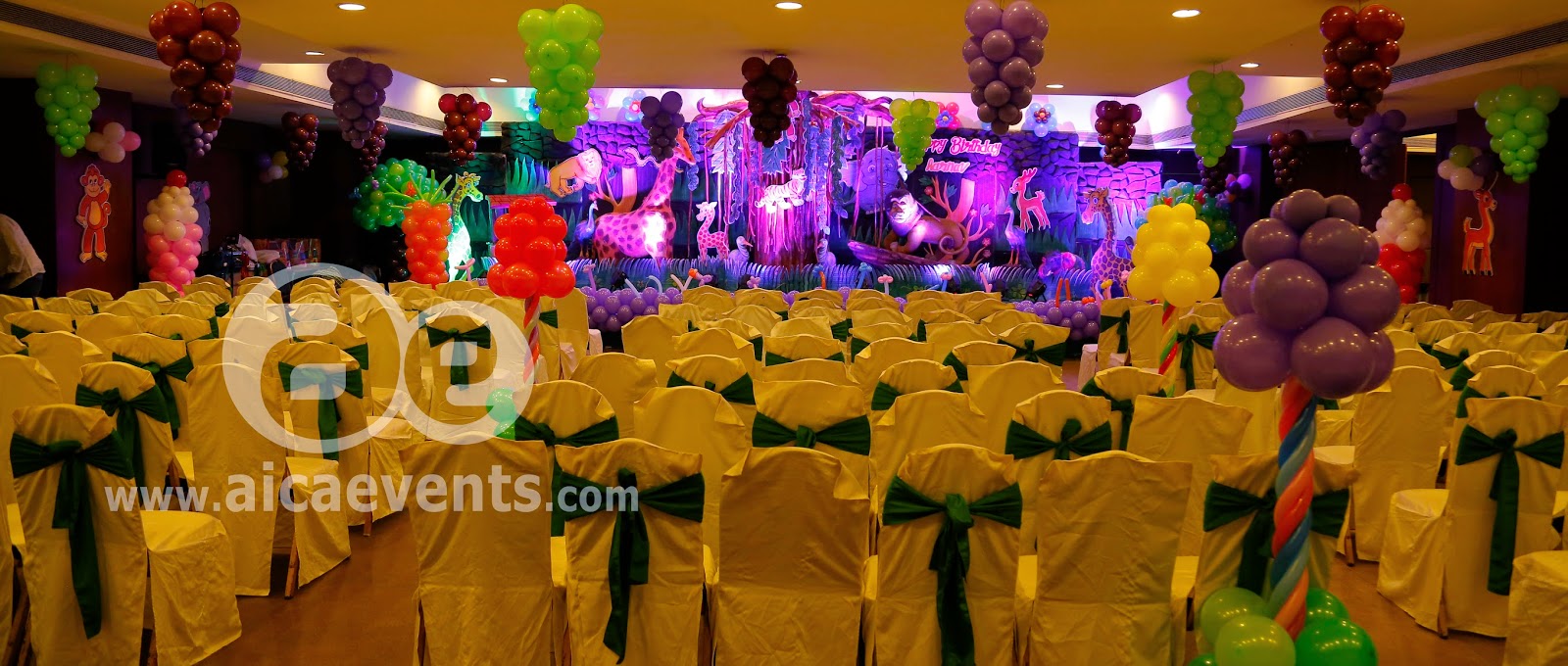 Aicaevents India  Jungle Theme Birthday  party  Decorations 