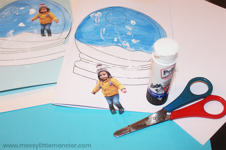 paper snow globe craft