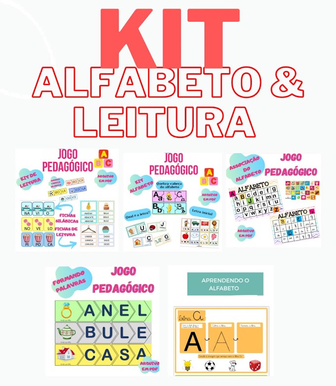 KIT ALFABETO E LEITURA R$30,00