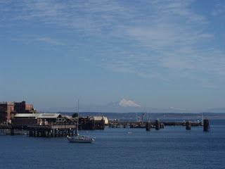 Look back at Port Townsend from Ferry