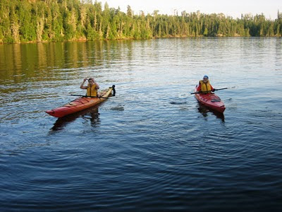 sea kayaking Red Lake, Ontario