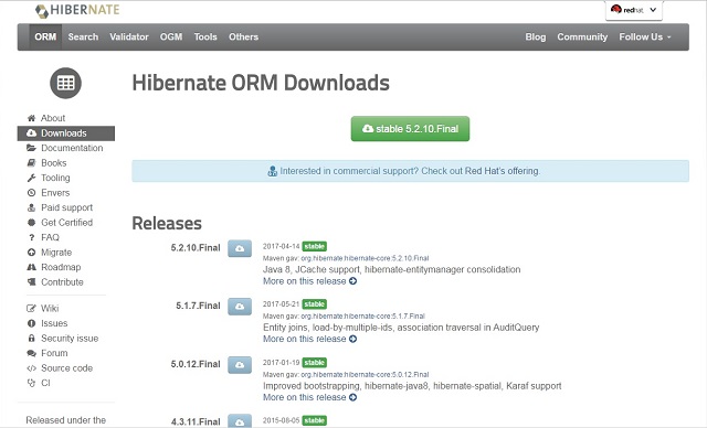 Download Hibernate jar Files