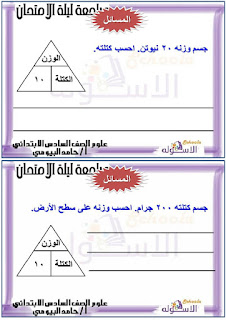 عملى علوم الصف السادس الابتدائى الترم الاول صور و pdf