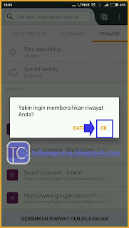 Cara Menghapus Riwayat Penelusuran Di HP Android