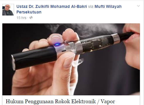 Berita Buruk Kepada Penggemar Vape Atau Rokok Elektronik