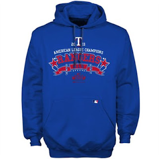 Texas Rangers 2011 World Series Championship Hoodie Sweatshirt