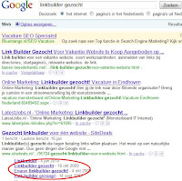 vacature linkbuilder gezocht