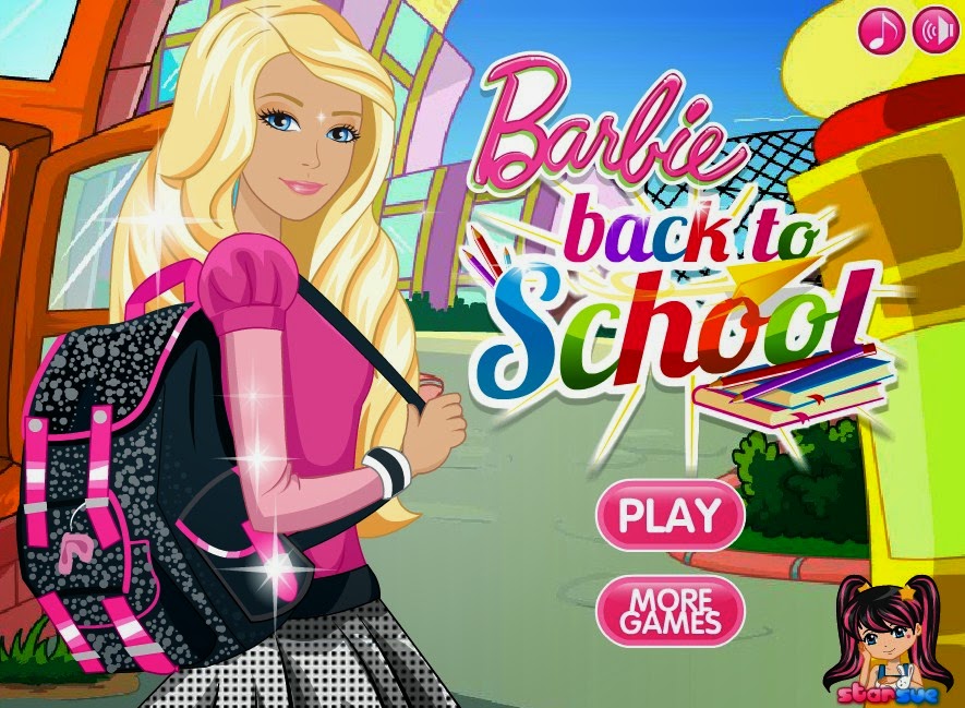  Permainan Barbie  Pergi ke Sekolah Permainan Barbie  Ku 