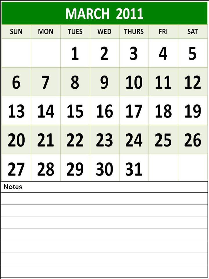 printable calendar 2011 canada. Homemade Printable Calendar