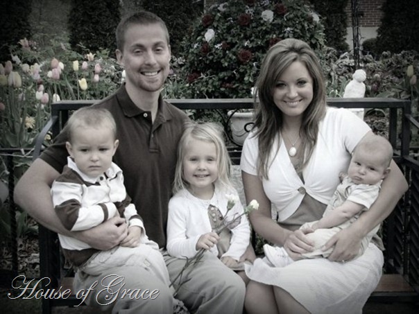 our family black and white
