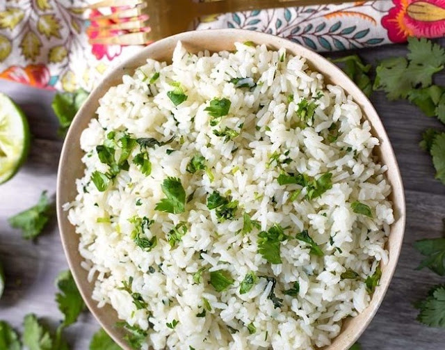 Cilantro Lime Rice #sidedish #vegetarian