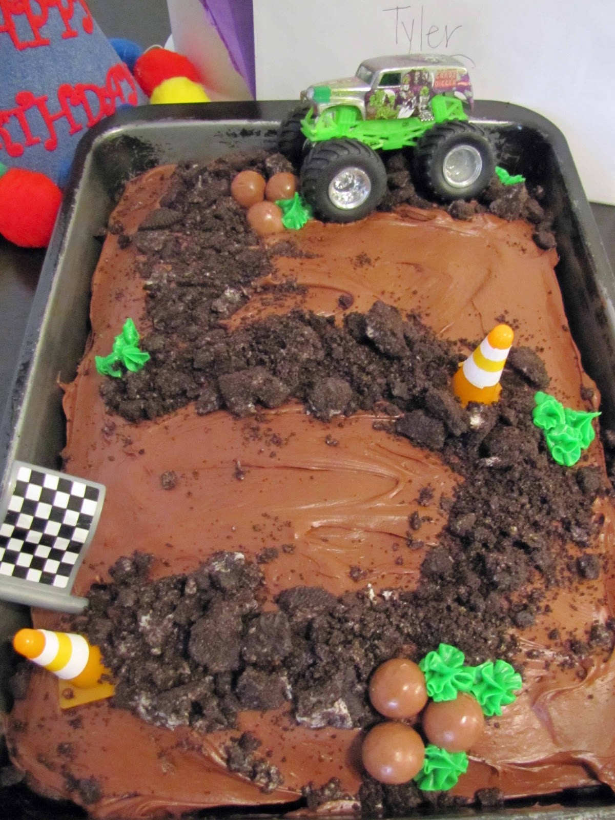 Monster Truck Themed Birthday Cake | School Time Snippets