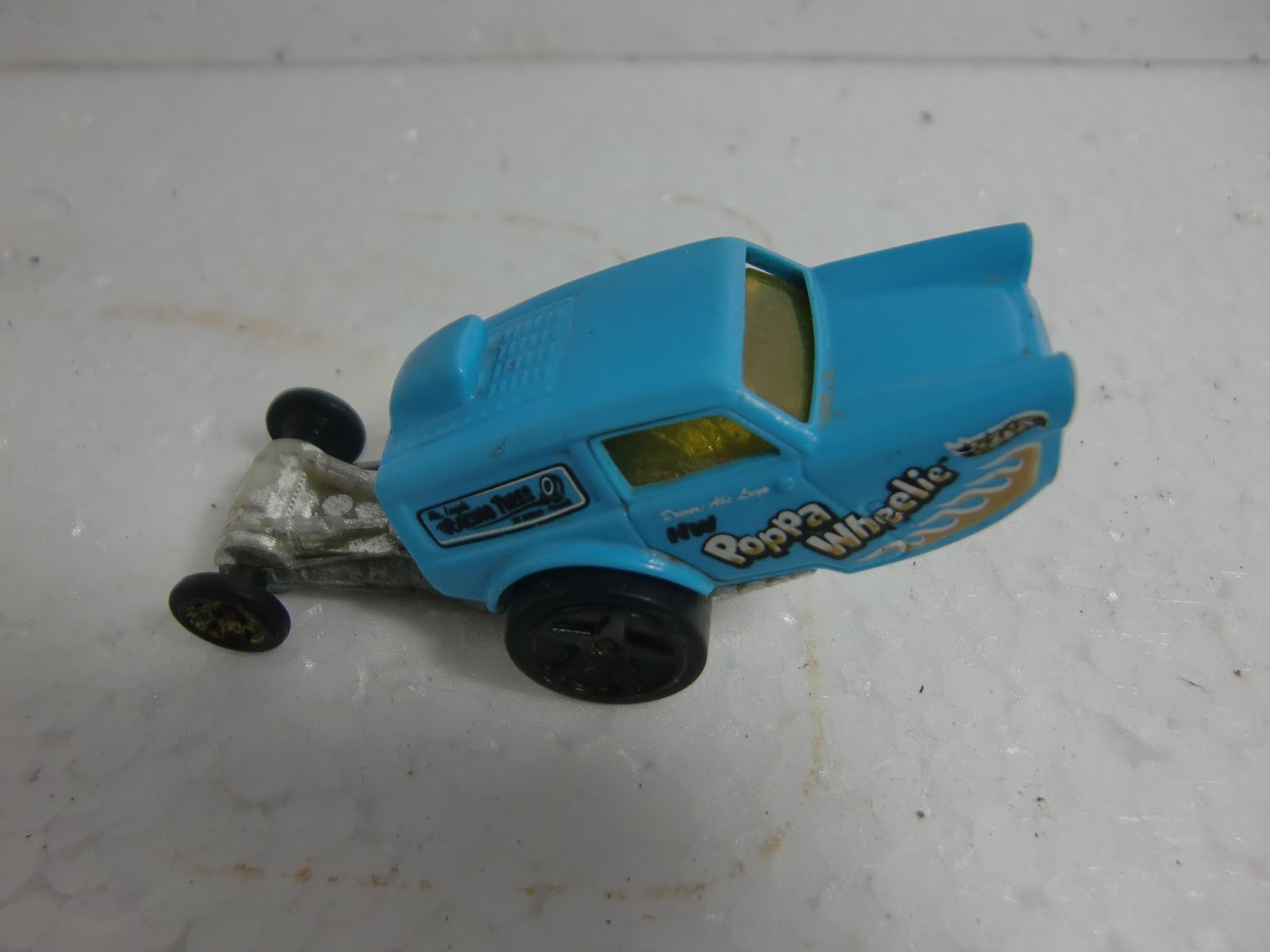 CILEGON ANTIK Diescast Hotwheels Mobil Biru Unik Poppa Wheelie