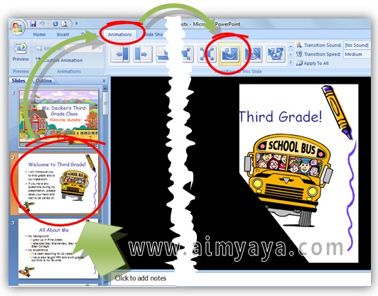  Cara  Membuat Animasi  Pergantian Slide Powerpoint  cara  
