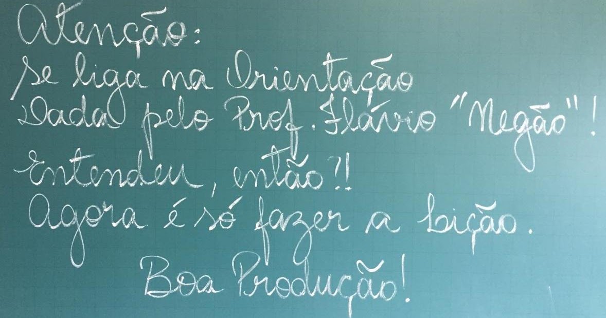 De Tudo um Pouco: Minhas Letras, Meu Esboço: Se Liga na 