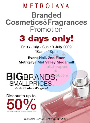Metrojaya Branded Cosmetics & Fragrances Promotion