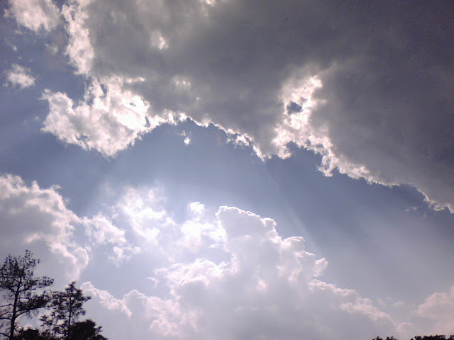 sunlight in clouds