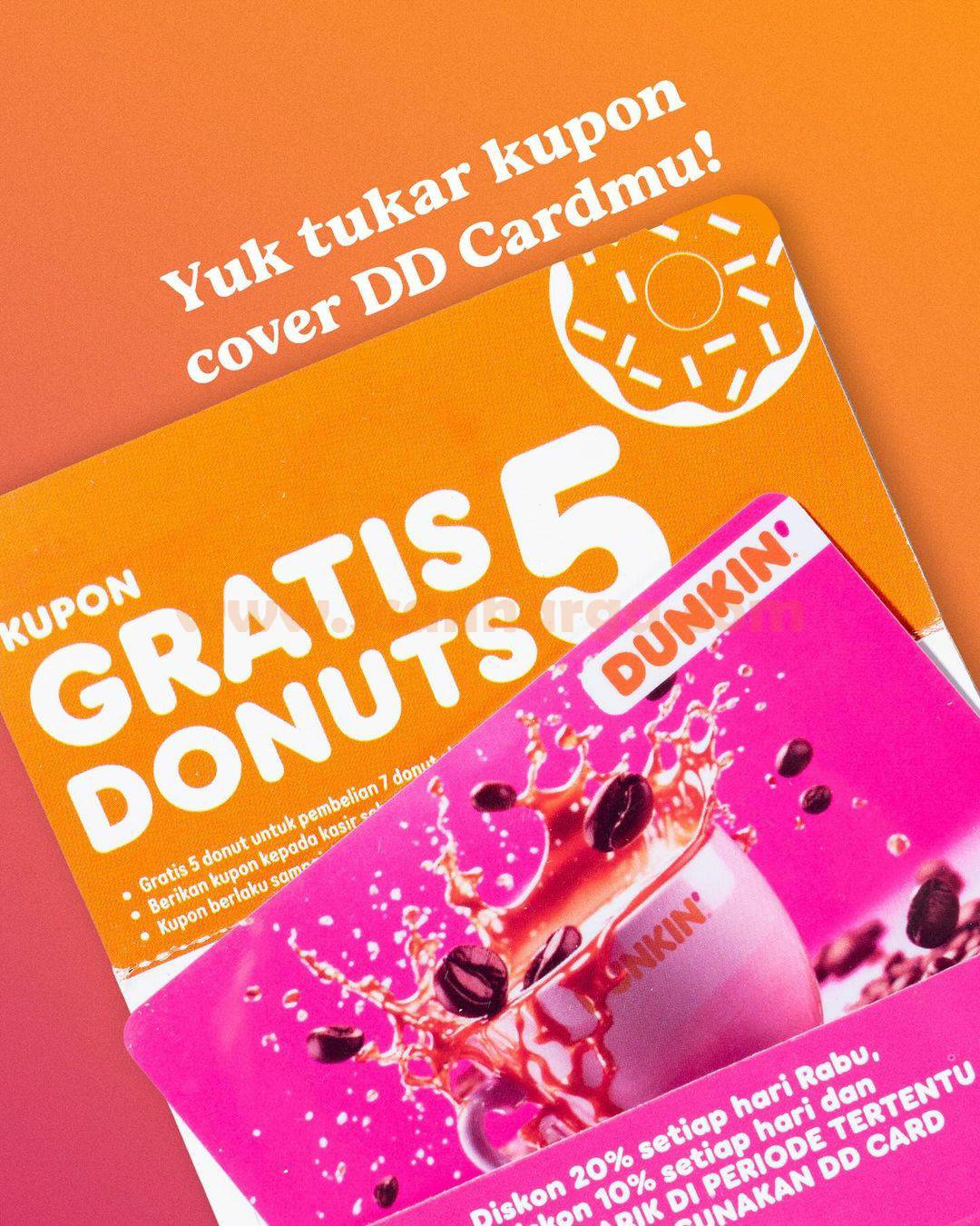Promo Dunkin Donuts DD Card - Kupon Gratis 5 Donuts
