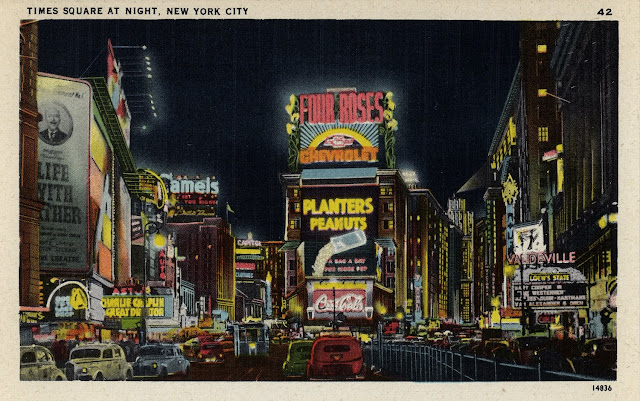 new york times square night. new york times square night.