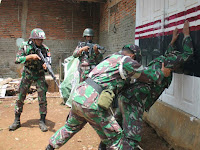 Yonif 407/PK Gelar Latihan Galdi Posko II Antar Kecabangan