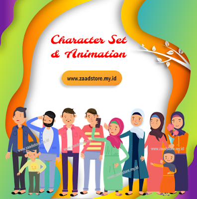 Download Character Animation Muslim Gif dan PNG