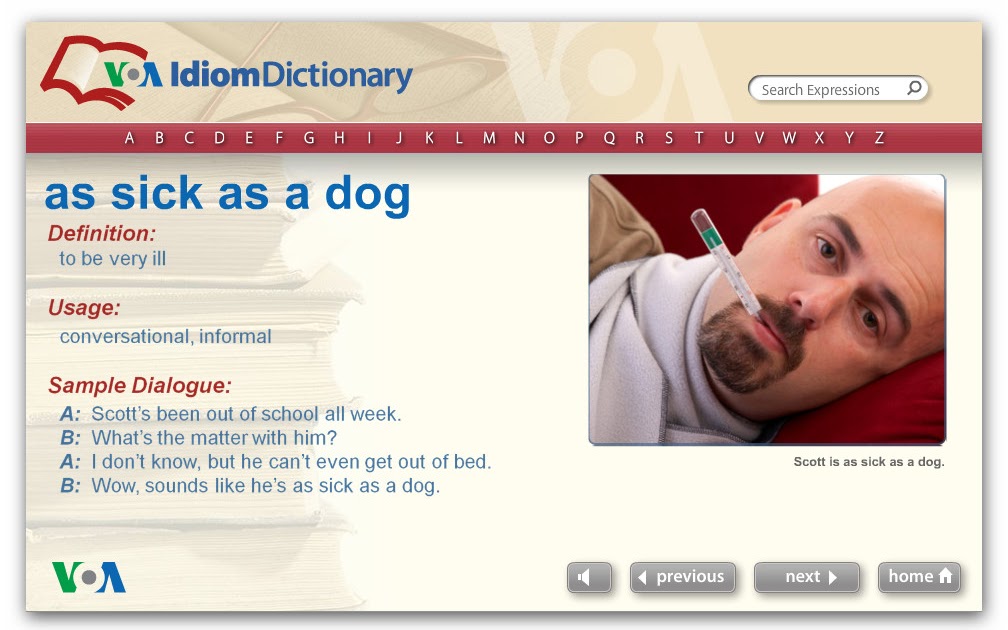 Idiom Inggris "As Sick As A dog"