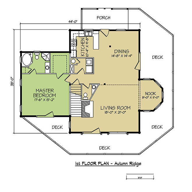 3 Bedroom House Plans Landscape Nook