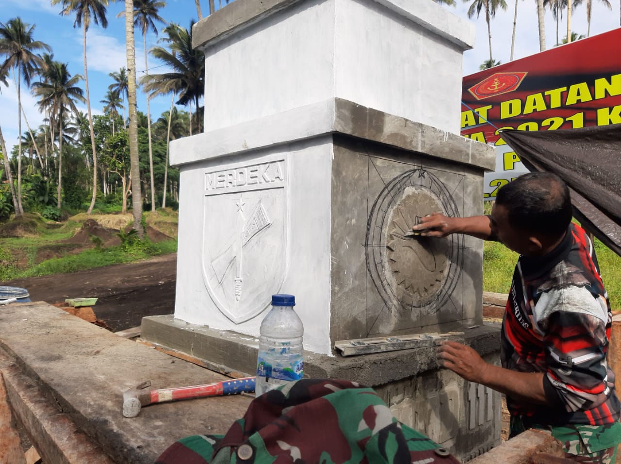pembangunan tugu prasasti tmmd segera selesai