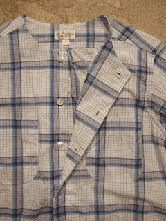 FWK by Engineered Garments "Irving Shirt in Lt.Blue/White Windowpane"