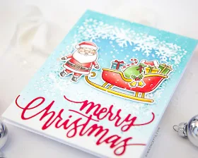 Sunny Studio Stamps: Christmas Garland Frame Dies Santa Claus Lane Layered Snowflake Frame Dies Christmas Cards by Keeway Tsao