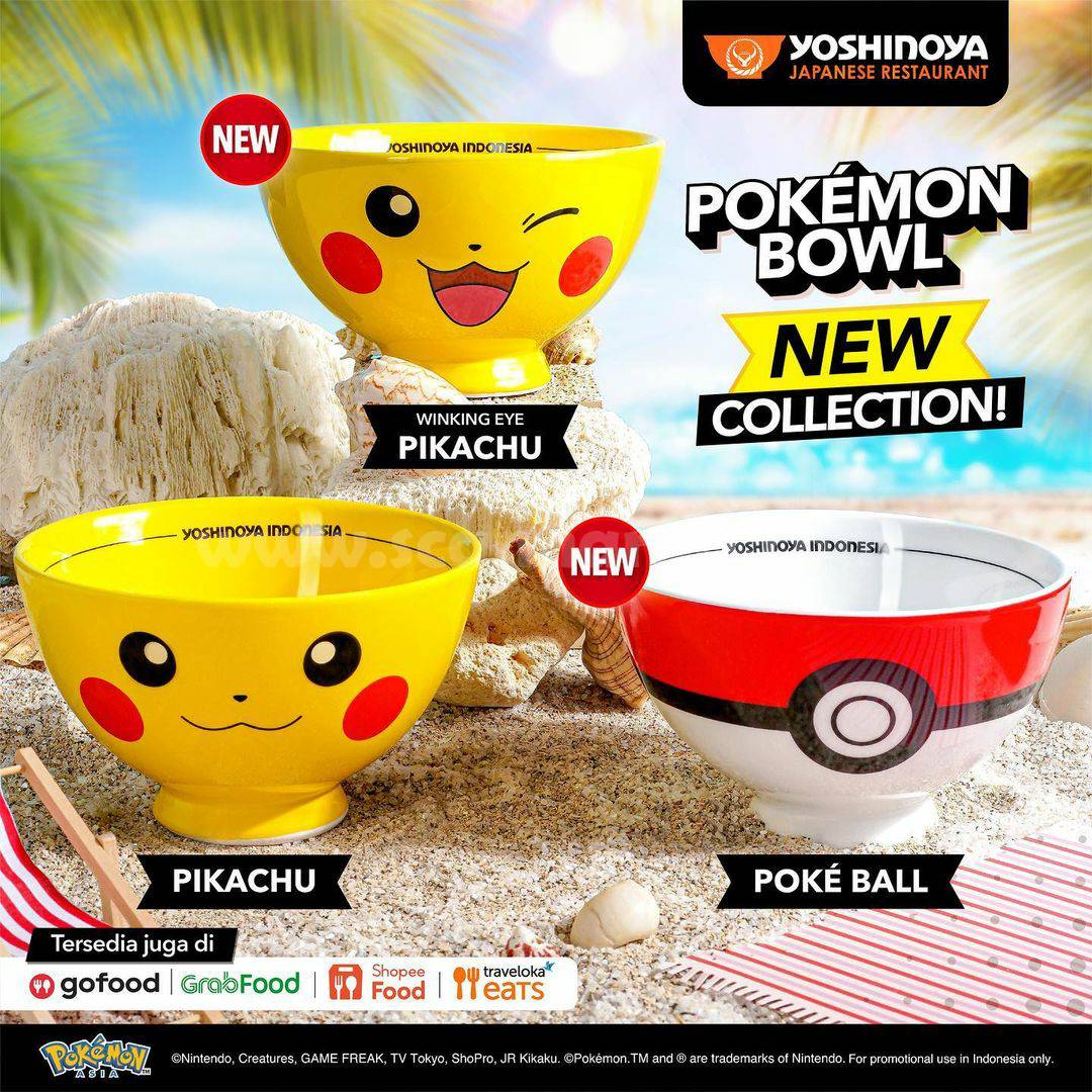 Promo YOSHINOYA Pokemon Bowl New Collection