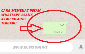 2 Cara Mengirim Pesan Kosong Di Whatsapp Tanpa Aplikasi