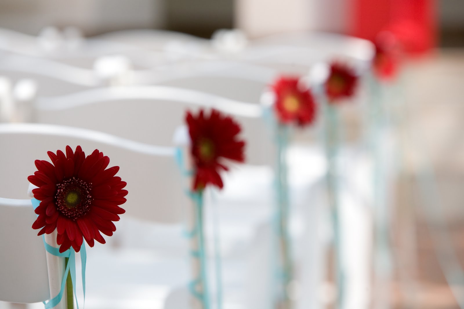 50 s style wedding tabledecor