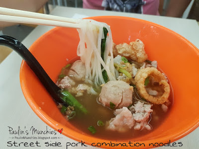Street side pork combination noodles - Bowl Thai at Westgate - Paulin's Munchies