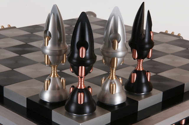 Machine Metal Chess Set