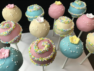 easter themed pastel cake pops