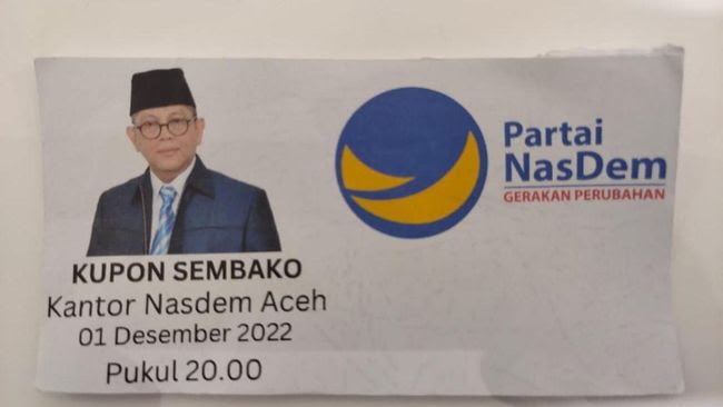 BEREDAR Kupon Pembagian Sembako Saat Sambut Kedatangan Anies di Aceh, Warga: Fitnah Seperti Ini Ciri Khas PKI!!!