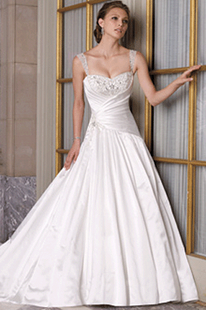 Hear what is said to sound modern elegant wedding gown