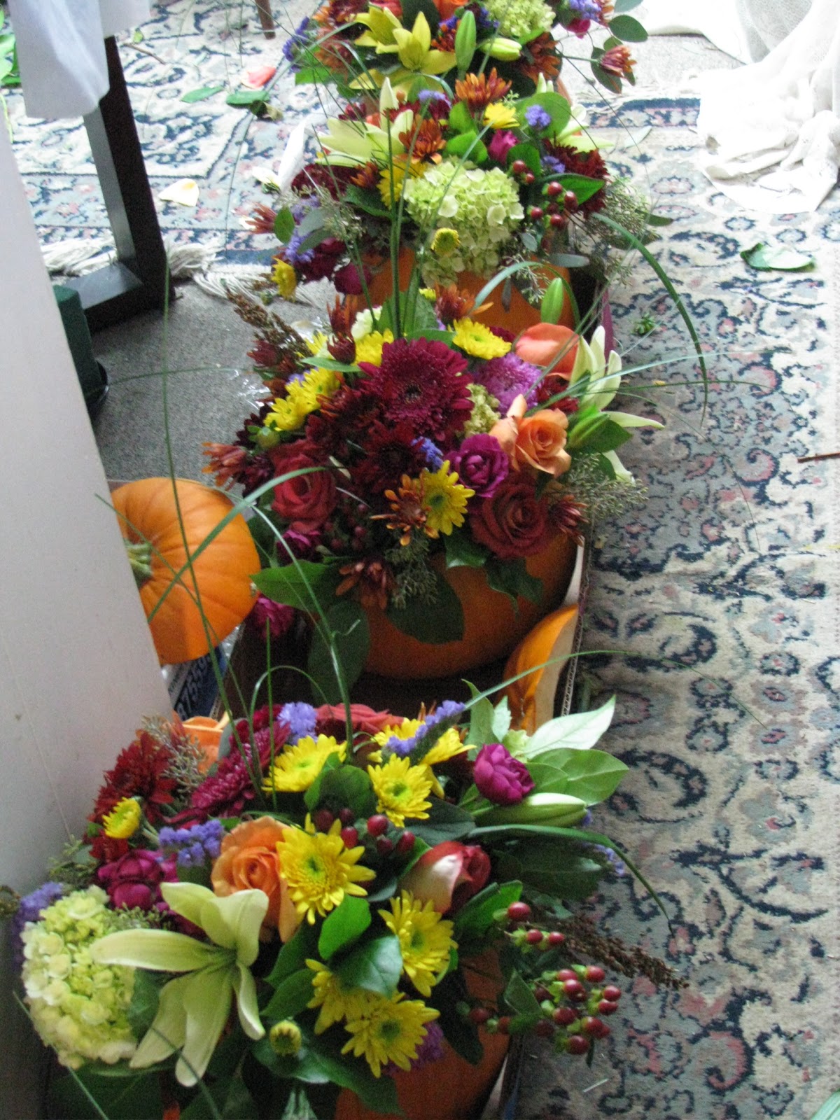 pumpkin wedding centerpiece