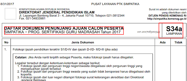 4 Dokumen Penting Pengajuan Calon Sertifikasi Guru Madrasah