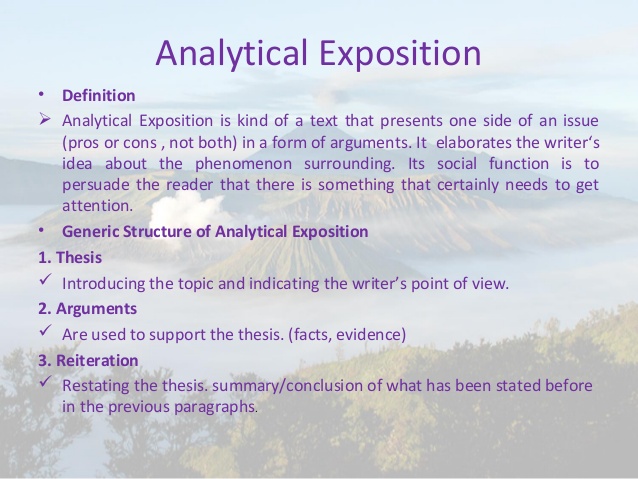 Contoh Soal Analytical Exposition Untuk Sma - Simak Gambar 