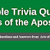 Bible Quiz from Acts in Malayalam