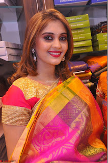 Surabhi looks stunning in Saree at Nakshatra Fashion Store Launch at Suchitra X Road 25.JPG