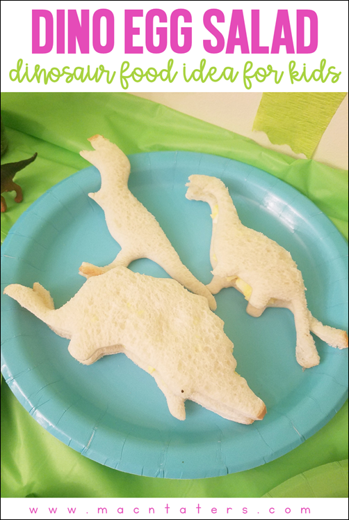 Dino Egg Salad Sandwiches: Dinosaur Food IDeas for Kids