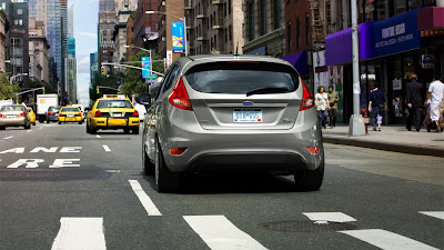 2012 Ford Fiesta Hatchback Rear Angle View